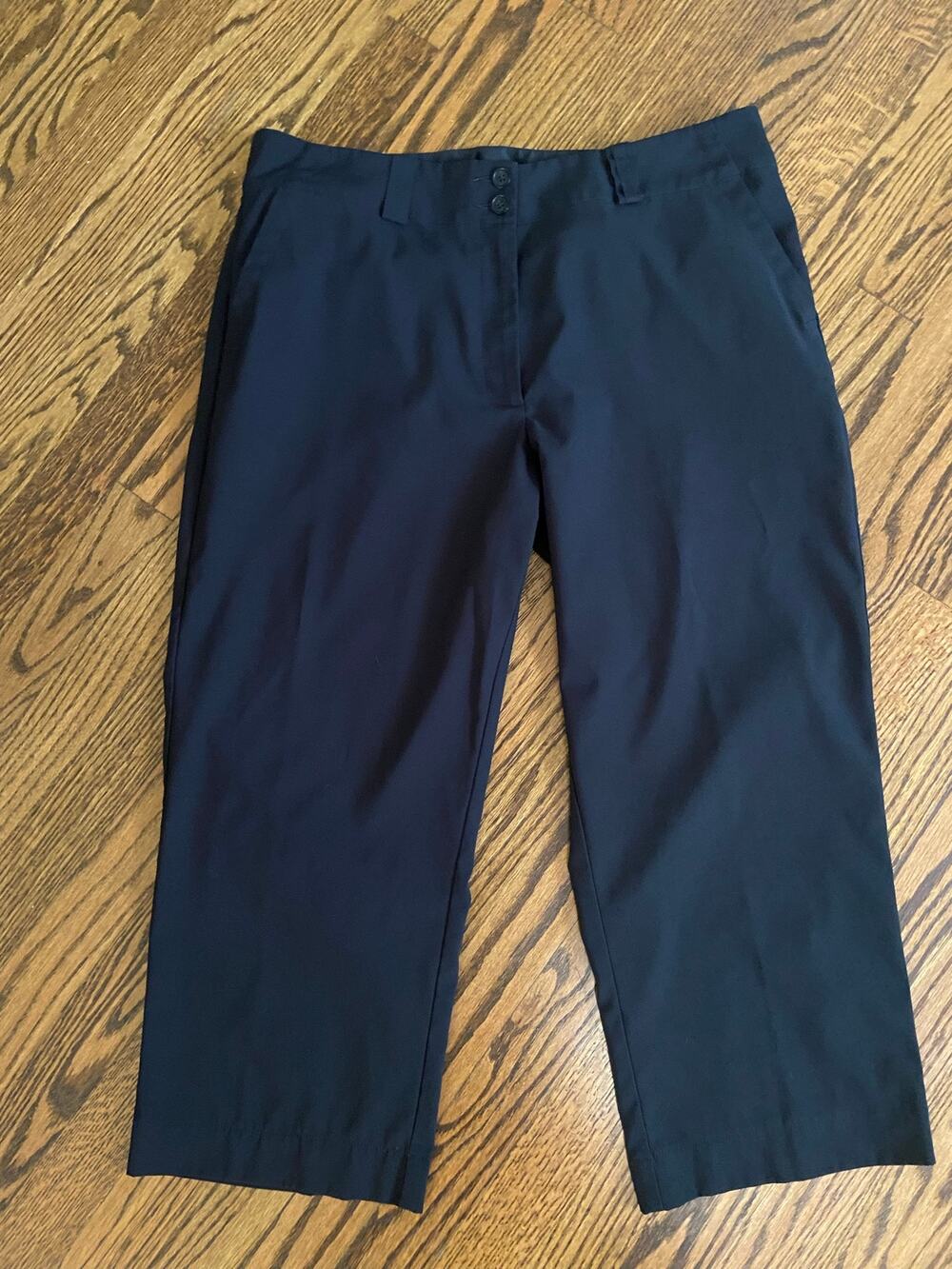 Nike Golf straight leg crop performance pants in black Nike Fit Dry fabric